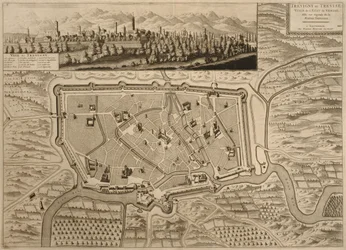 Karte von Treviso, aus 